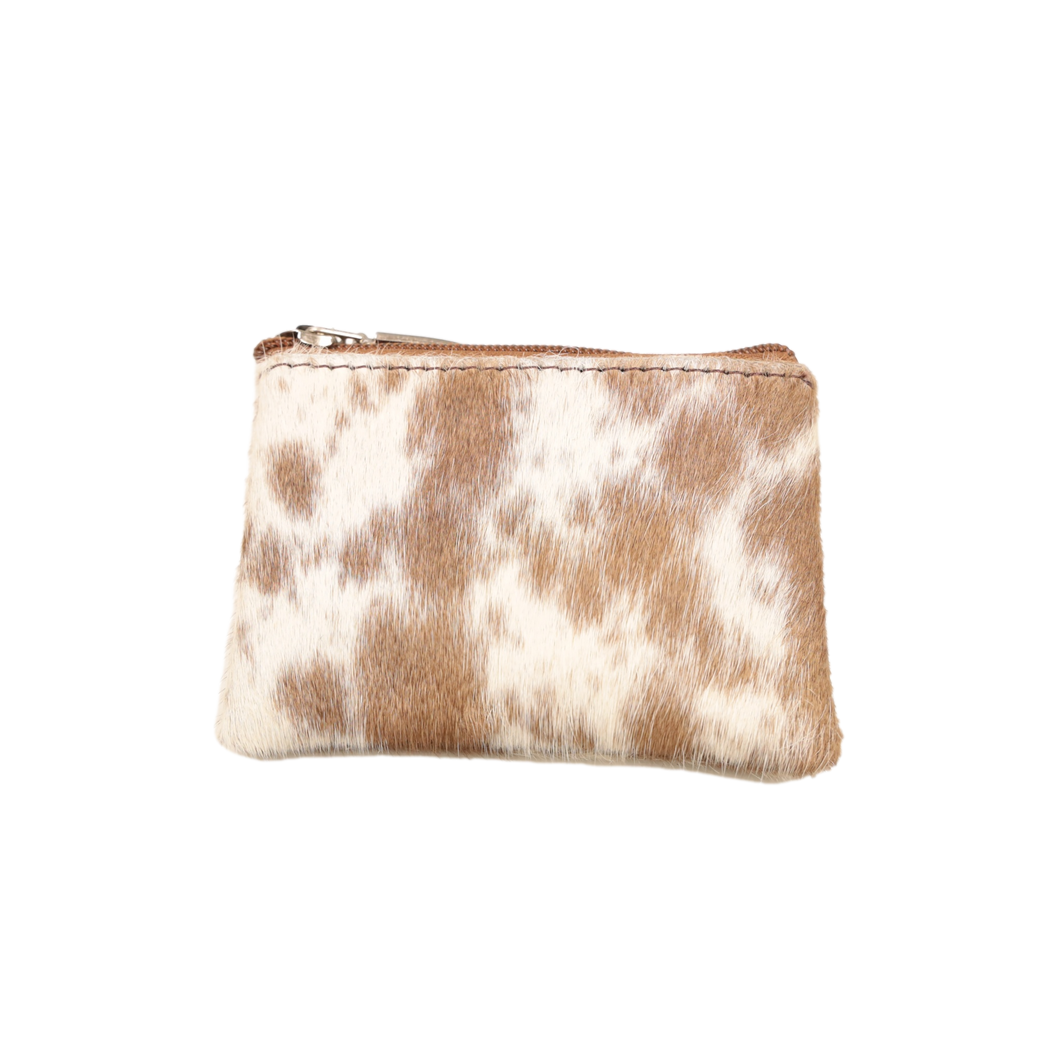 Country Allure - Cowhide Coin Purse Small - Tan