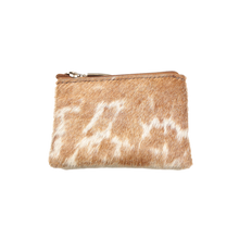 Load image into Gallery viewer, Country Allure - Cowhide Coin Purse Small - Tan
