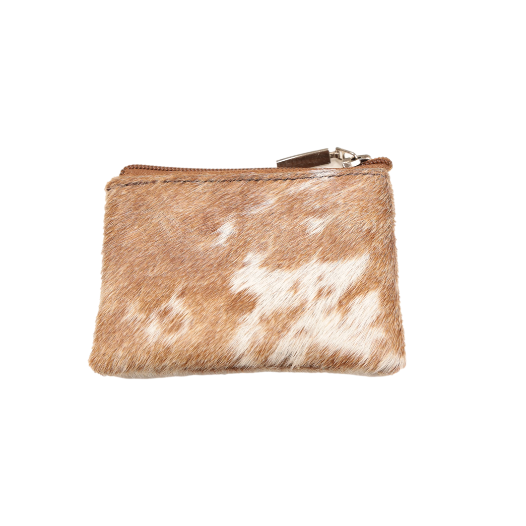 Country Allure - Cowhide Coin Purse Small - Tan