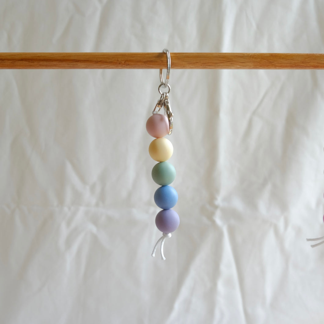 Pastel Rainbow Keyring