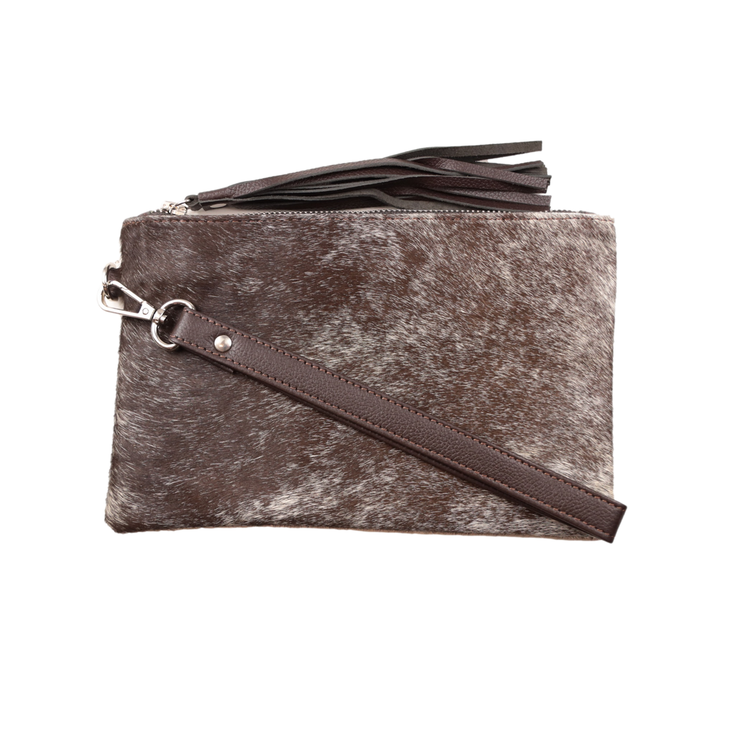 Country Allure - Claire Cowhide Leather Clutch Small