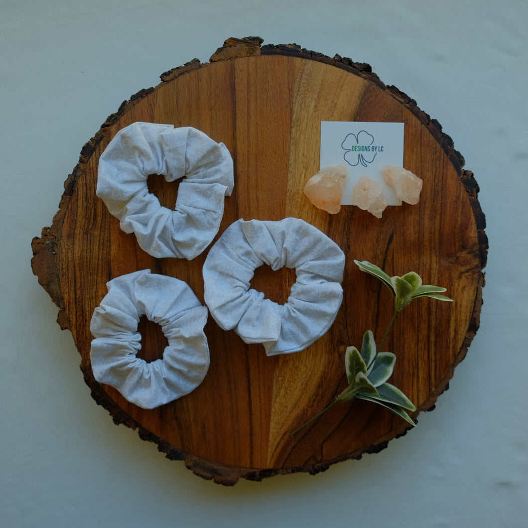 Light Brown With White Fleck Scrunchie