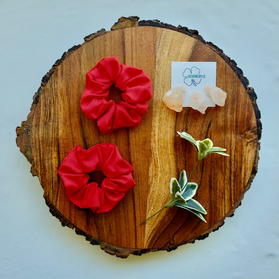 Plain Red Scrunchie