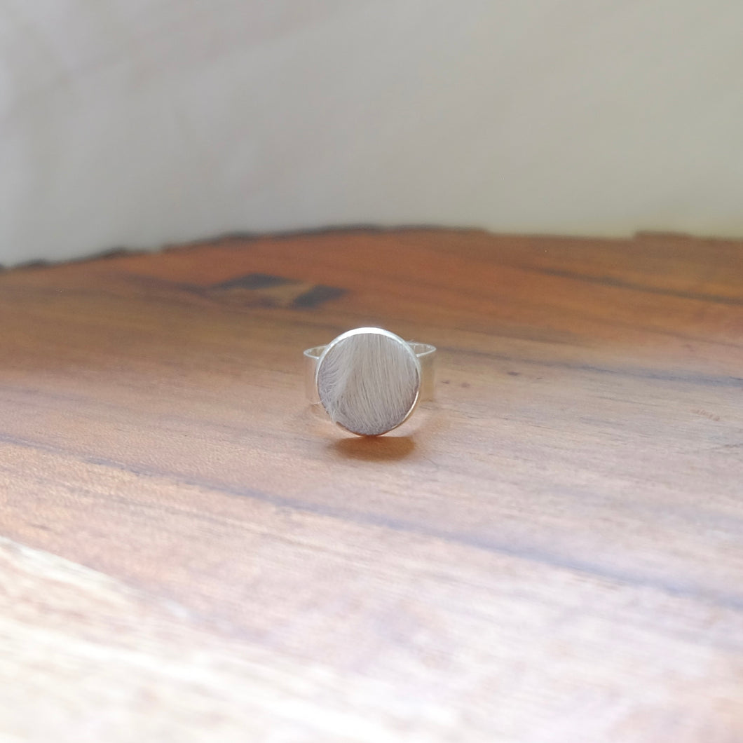 Small Cowhide Ring