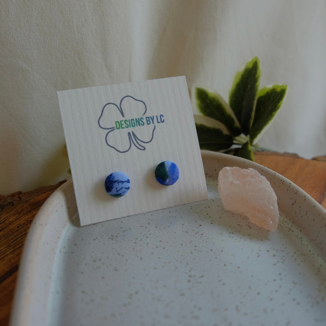 12mm Blue Earrings